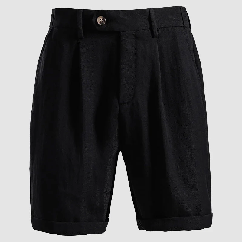 Anthony - Men’s Lyocell Pleated Chino Shorts - Image 3