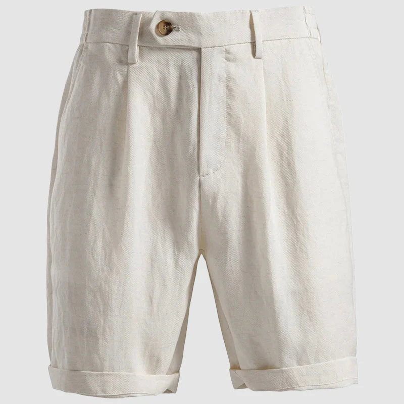 Anthony - Men’s Lyocell Pleated Chino Shorts - Image 4