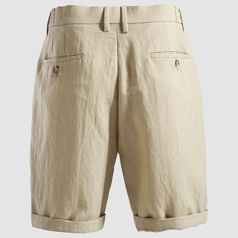 Anthony - Men’s Lyocell Pleated Chino Shorts - Image 5