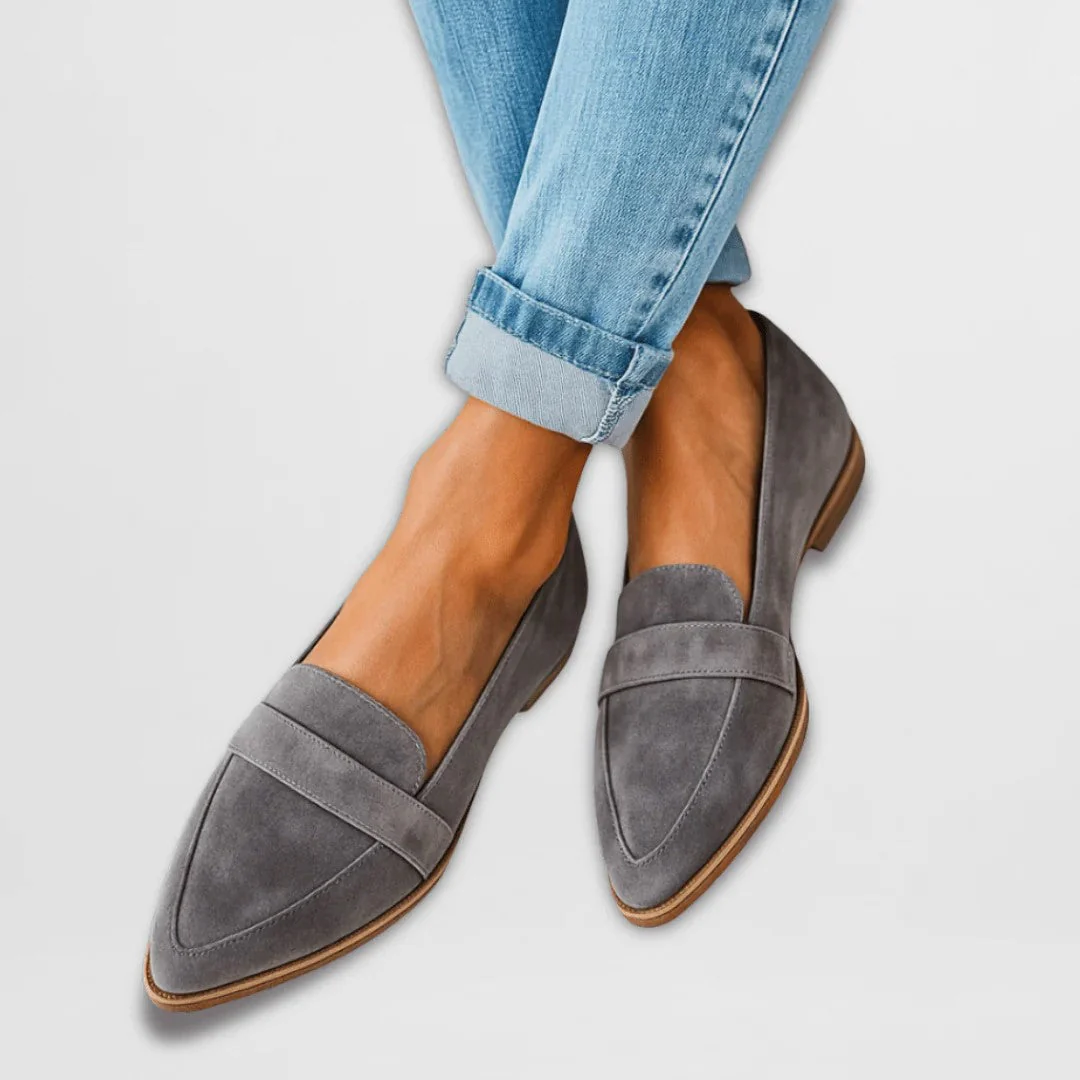 Audrey - Women's Slip-On Pointed Loafers - Image 2