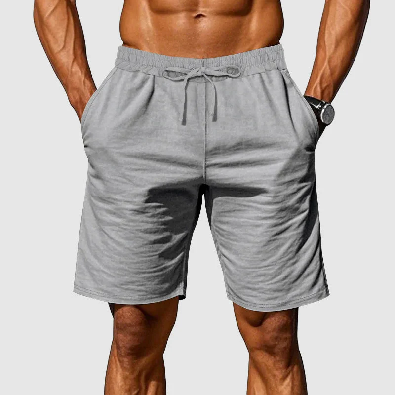 Austin - Men's Breathable Cotton Elastic Waist Shorts - Image 2