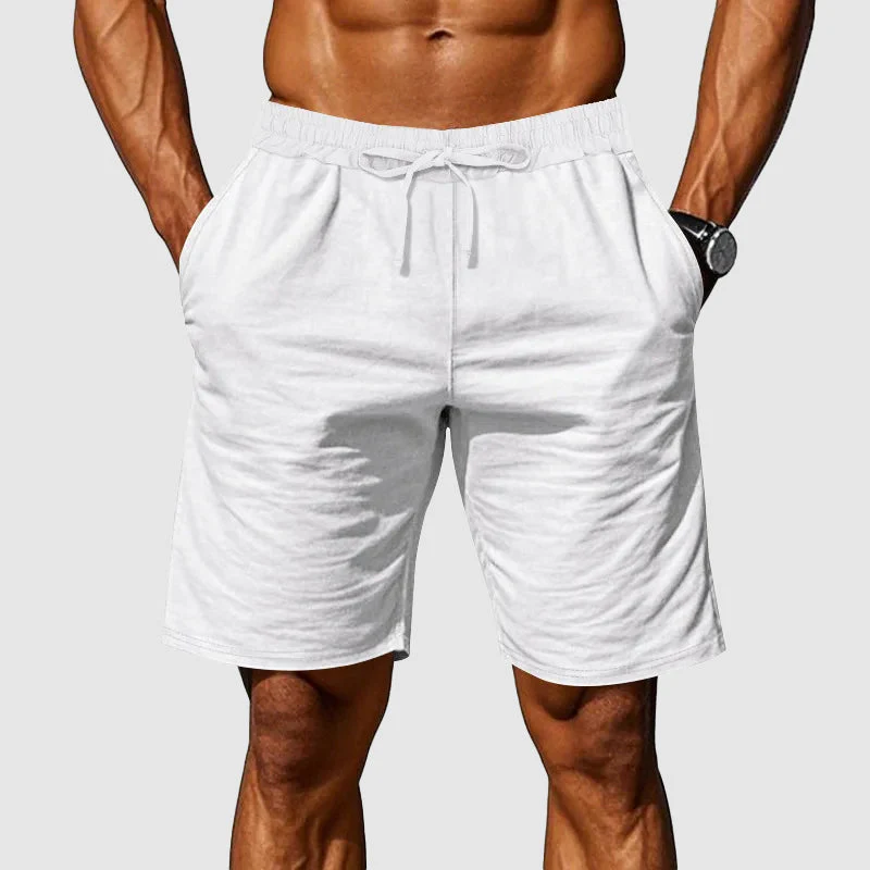 Austin - Men's Breathable Cotton Elastic Waist Shorts - Image 3