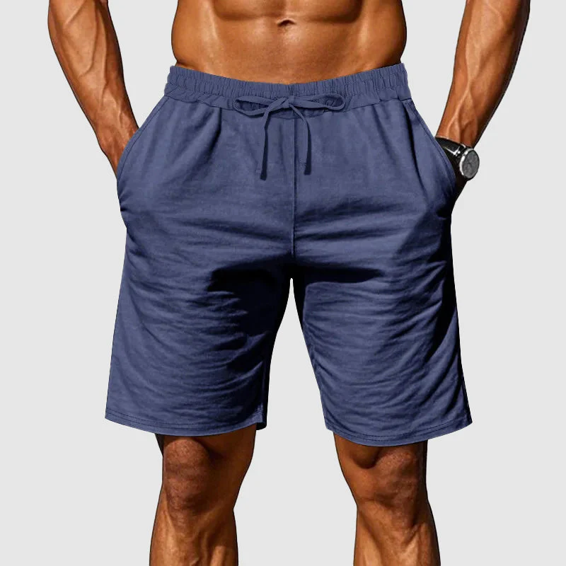 Austin - Men's Breathable Cotton Elastic Waist Shorts - Image 4