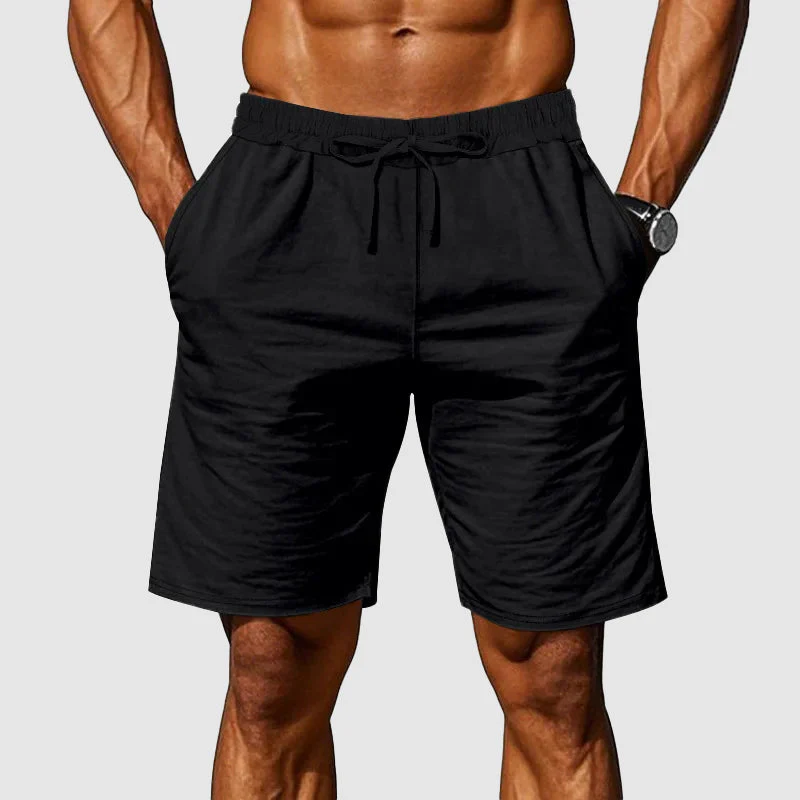 Austin - Men's Breathable Cotton Elastic Waist Shorts - Image 5
