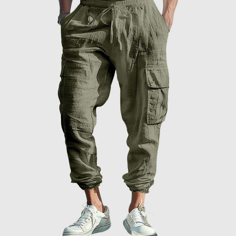 Austin - Men's Drawstring Cargo Pants - Image 3
