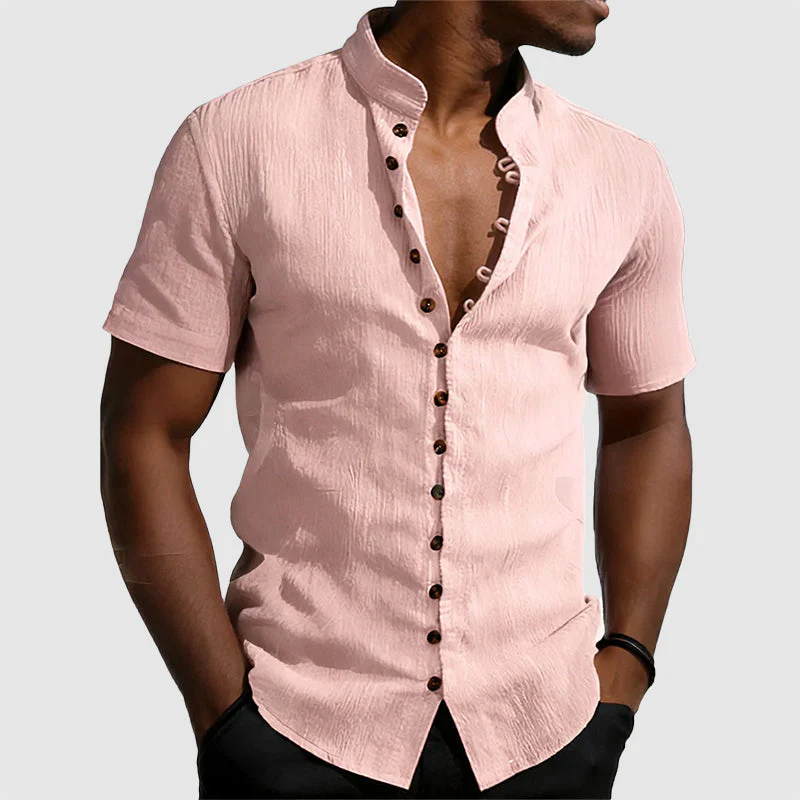 Cody - Men's Mandarin Collar Shirt - Image 3