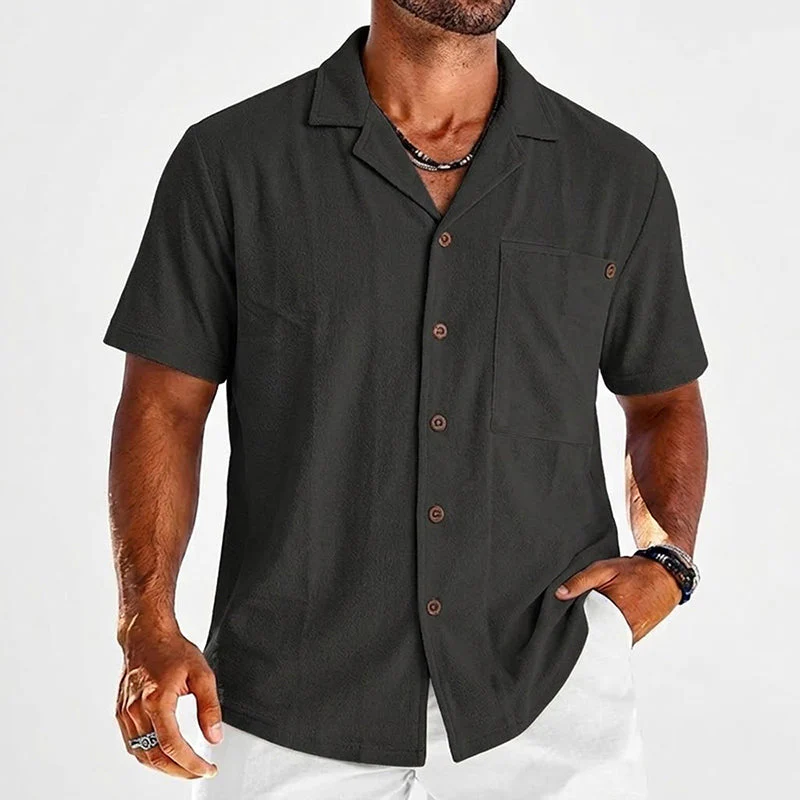 Christian - Men’s Linen Short Sleeve Resort Shirt - Image 2