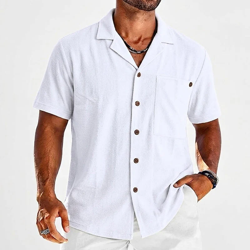 Christian - Men’s Linen Short Sleeve Resort Shirt - Image 3