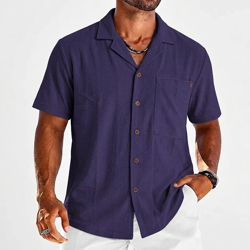 Christian - Men’s Linen Short Sleeve Resort Shirt - Image 4
