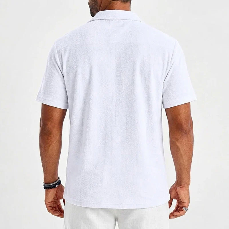 Christian - Men’s Linen Short Sleeve Resort Shirt - Image 6