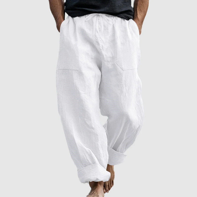 Dalton - Men's Linen Blend Relaxed Harem Pants - Image 4