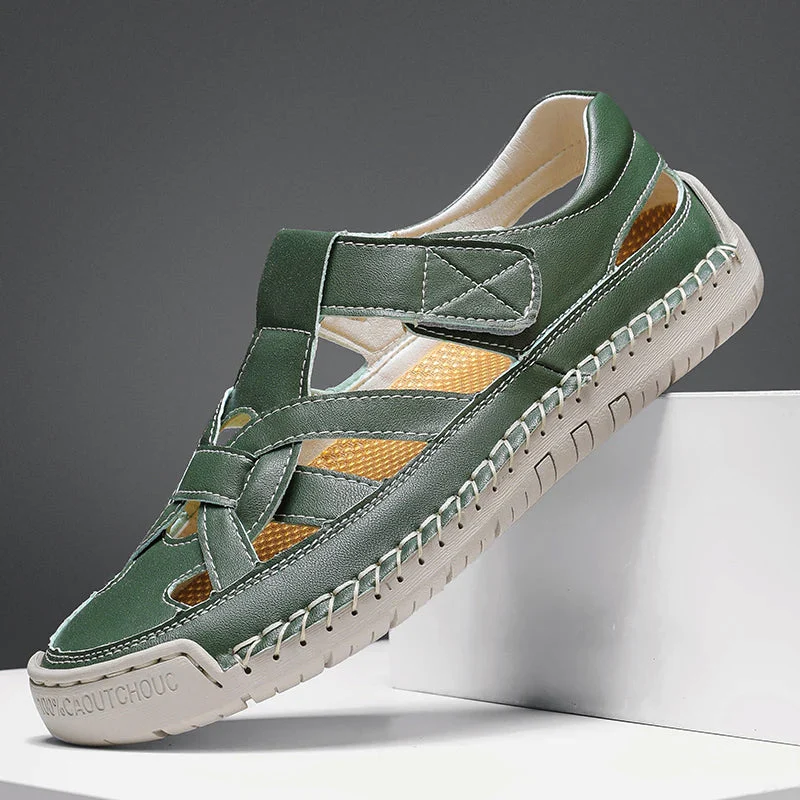 Derek - Men's Woven Cutout Sandals - Image 4