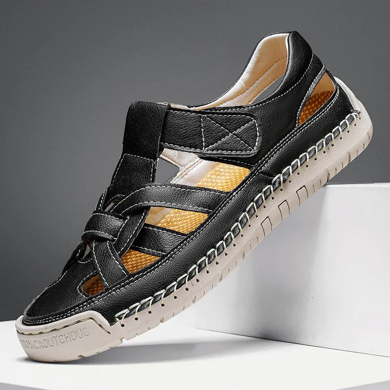 Derek - Men's Woven Cutout Sandals - Image 5