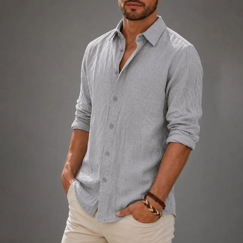 Gavin - Men's Casual Button-Down Shirt - Image 5