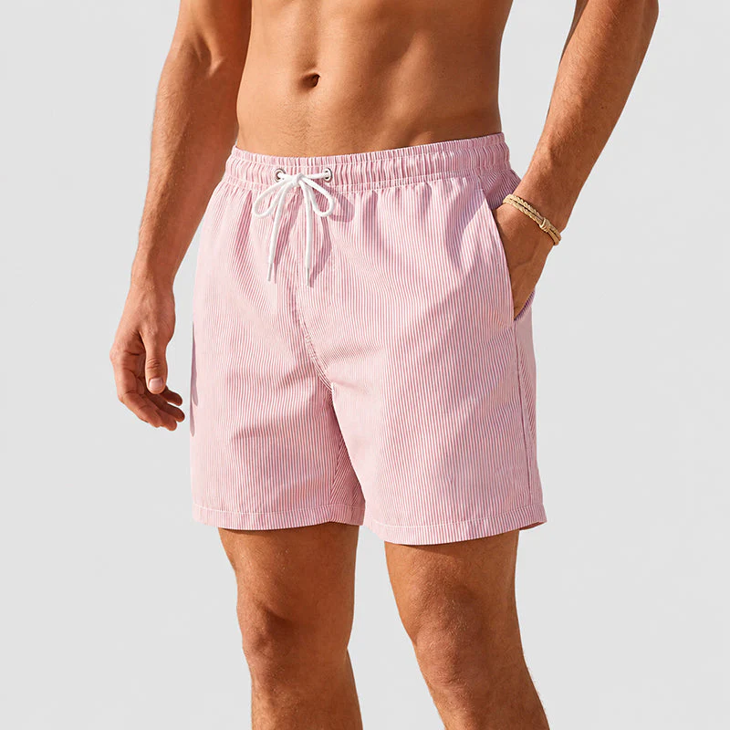 Hunter - Men's Retro Stripe Beach Shorts - Image 3