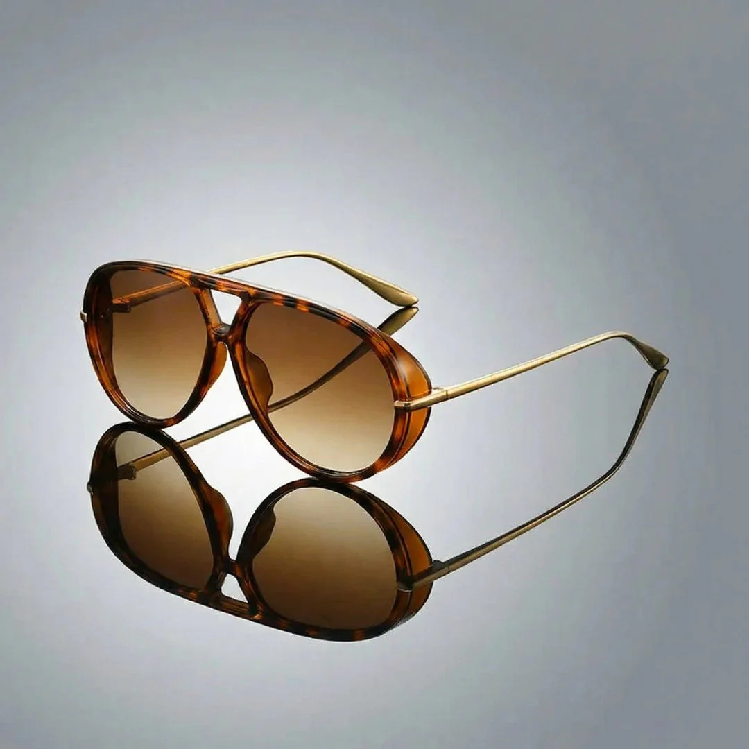 Vyntra - Slim Frame Aviator Sunglasses - Image 3