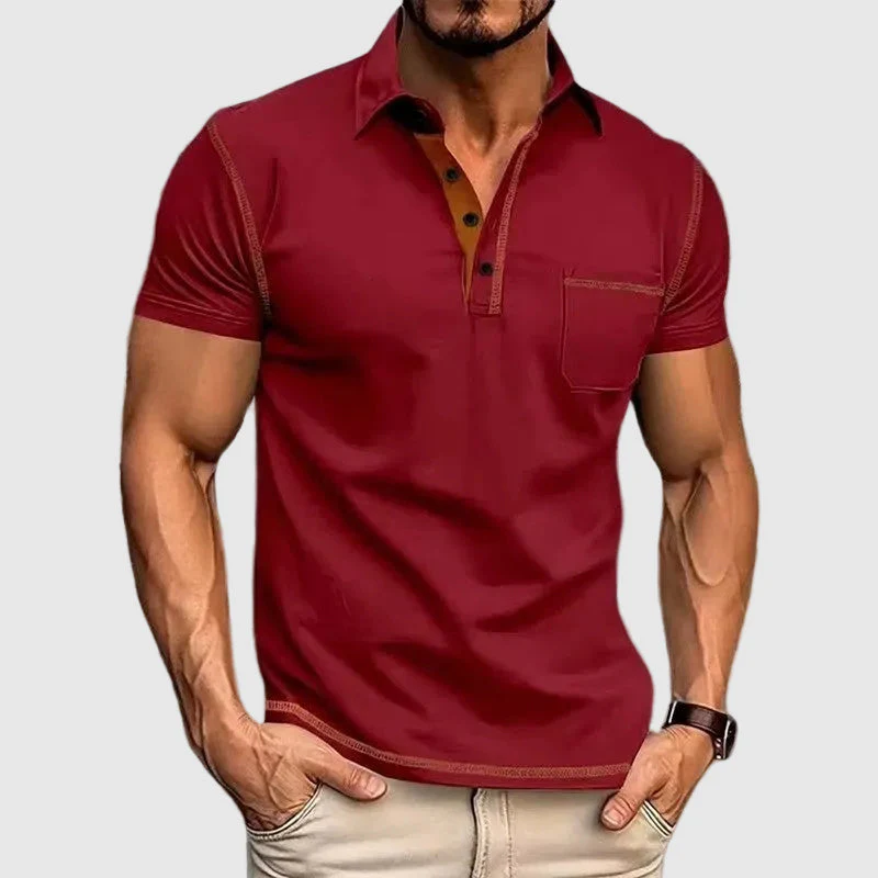 Jack - Men’s Contrast Trim Short Sleeve Polo Shirt - Image 2