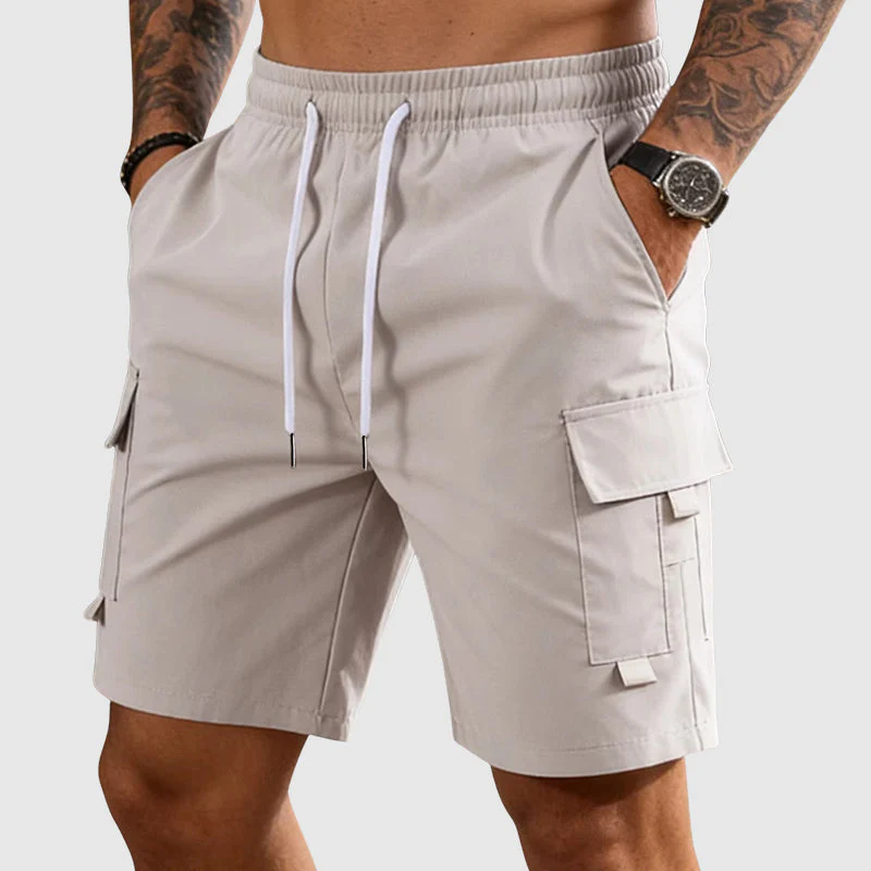 Jason - Men's Drawstring Utility Cargo Shorts - Image 5