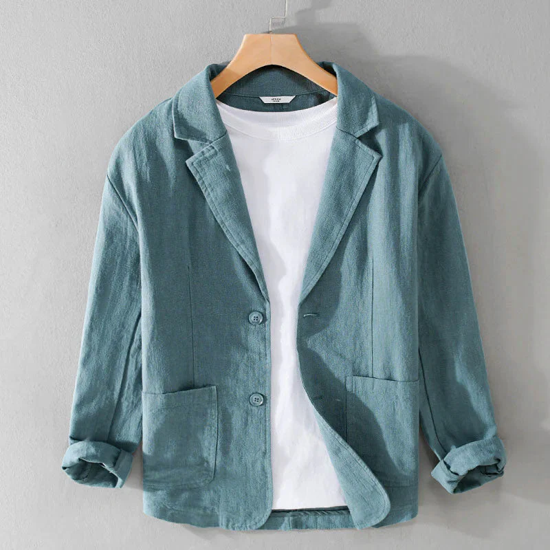 Keaton - Men's Linen Casual Tailored Blazer - Image 4
