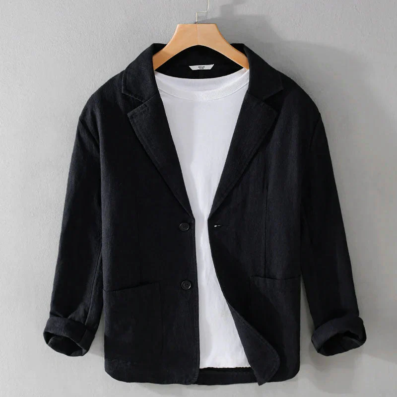 Keaton - Men's Linen Casual Tailored Blazer - Image 5