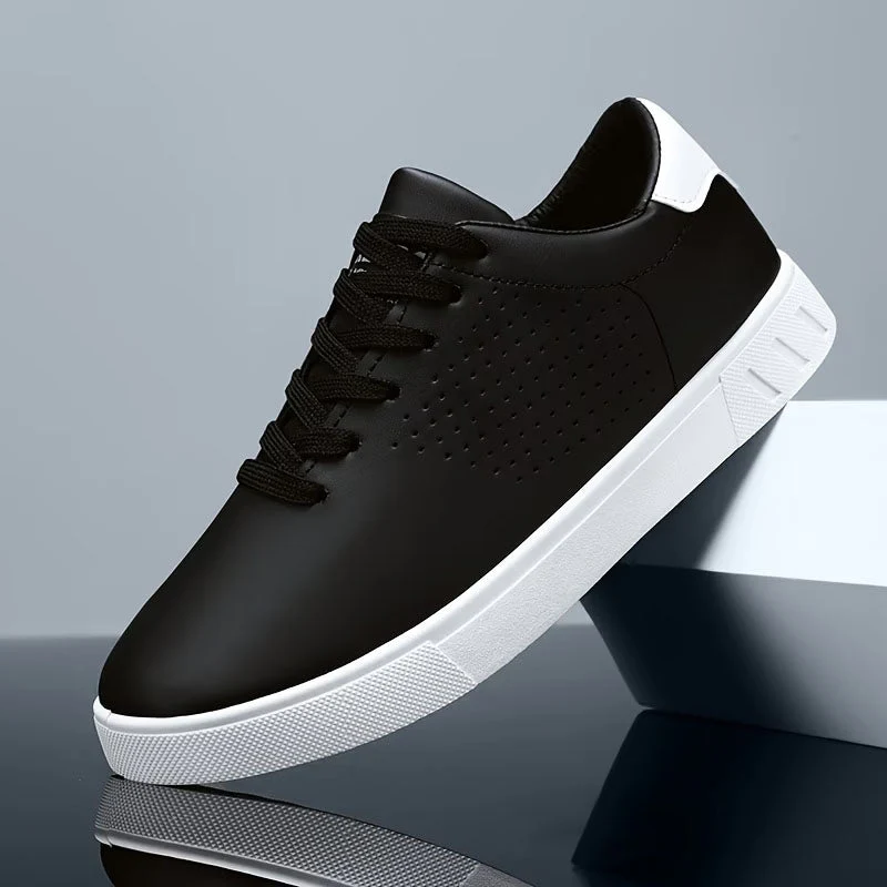 Kendrick - Men's Perforated Minimal Lace-Up Sneakers - Image 6