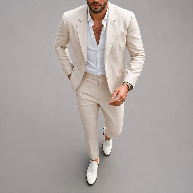 Leonard - Men's Tailored Slim-Fit Suit Set - Image 2