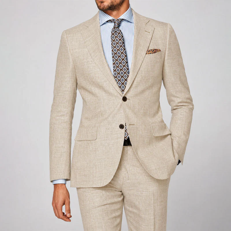 Lincoln - Men's Tailored Linen Two-Piece Suit