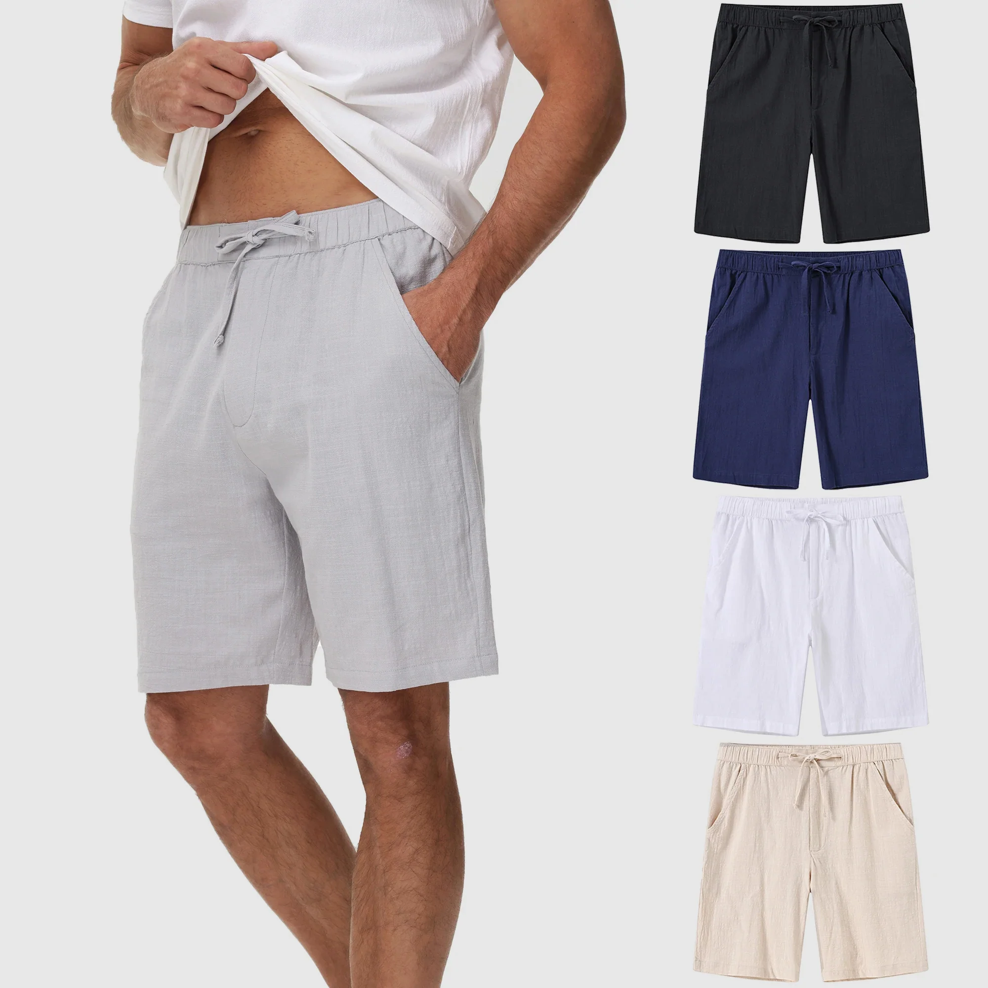 Lorenzo Vitali Cabana Linen Shorts