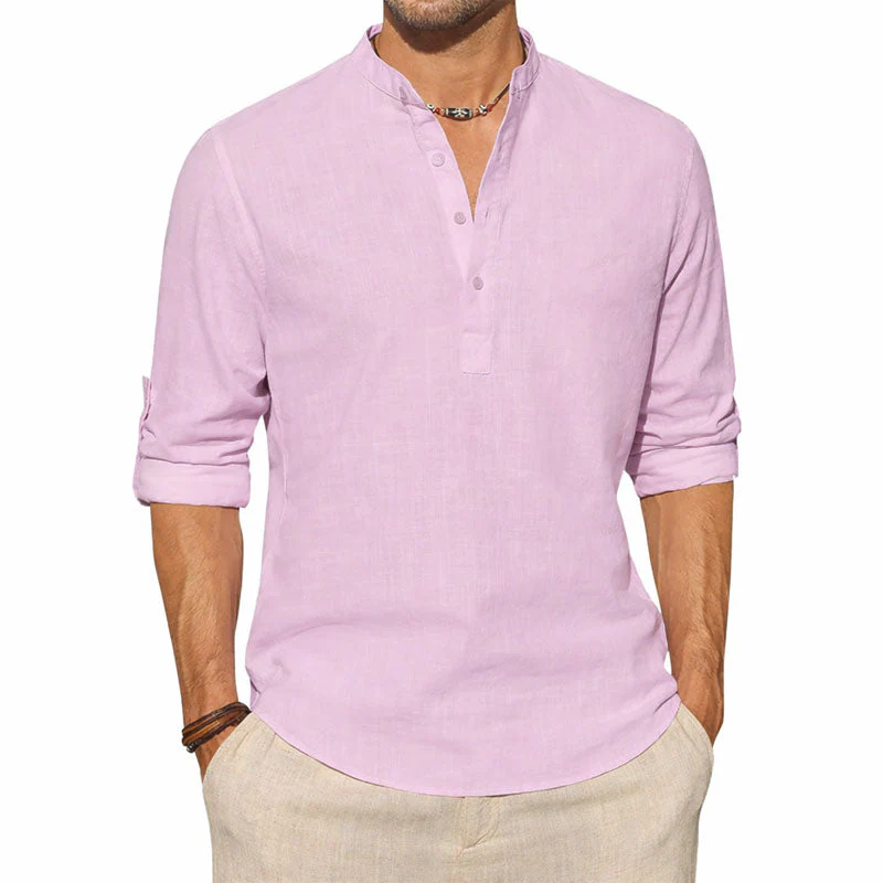 Lorenzo Vitali Long Sleeve Henley Shirt