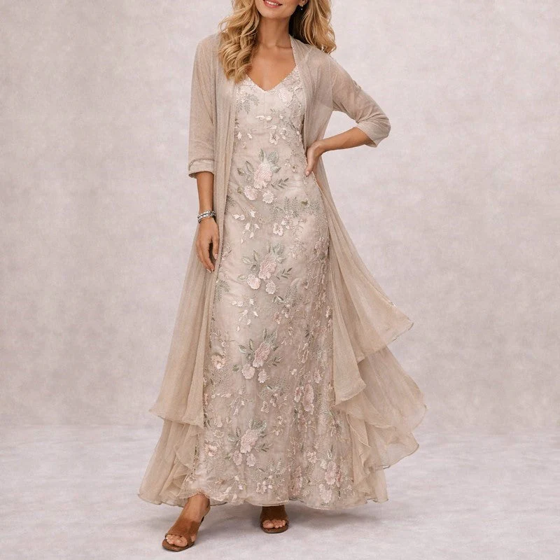Nicole - Women's Floral Print Maxi Dress - Image 3