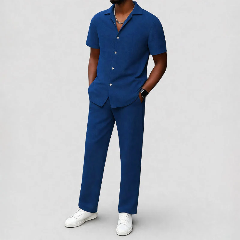 Noah - Men’s Relaxed Button-Up Set - Image 2