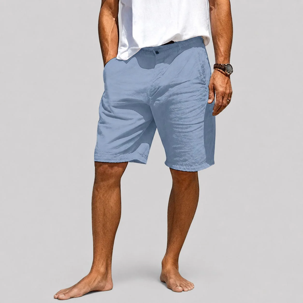 Oliver - Men's Casual Drawstring Beach Shorts - Image 4