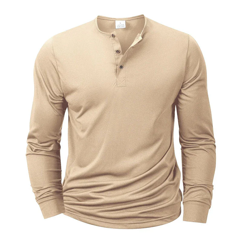 Roberto Russo Long Sleeve Henley Shirt