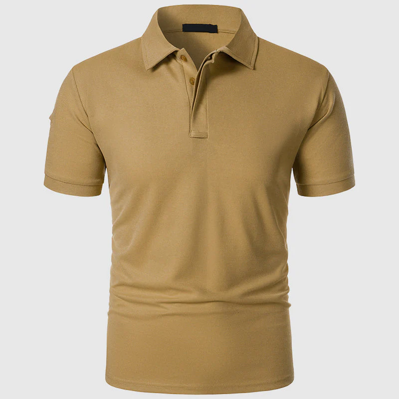 Roger - Men’s Textured Performance Polo Shirt - Image 6