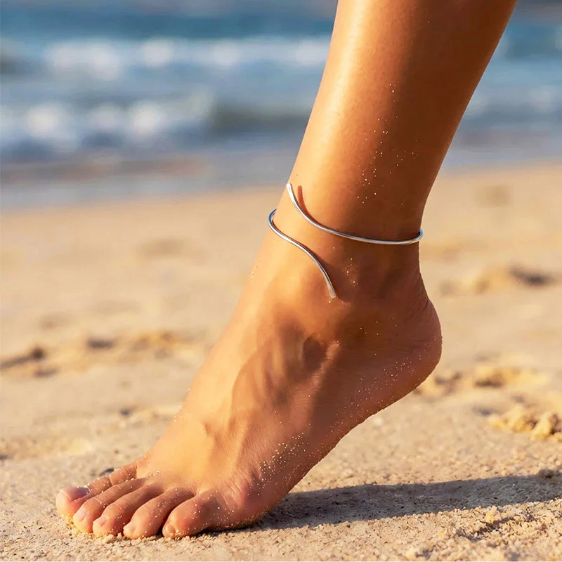 Rosalie - Women’s Open Wrap Anklet Bracelet - Image 4