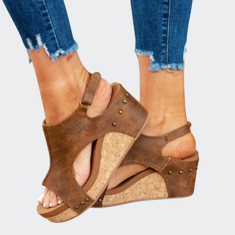 Savannah - Women's Slingback Platform Sandals - Image 5