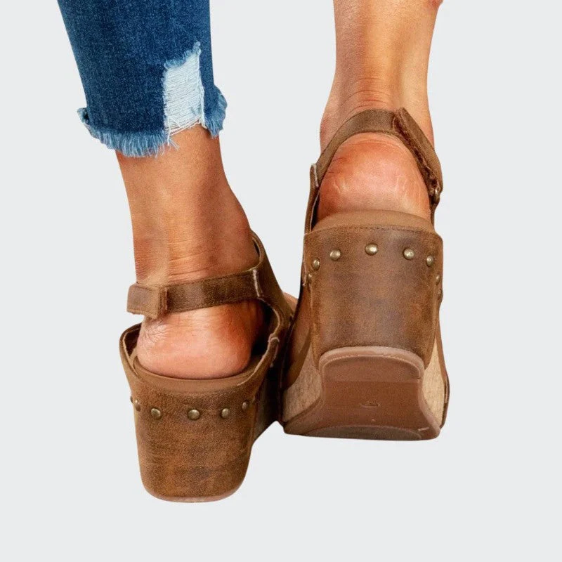 Savannah - Women's Slingback Platform Sandals - Image 6