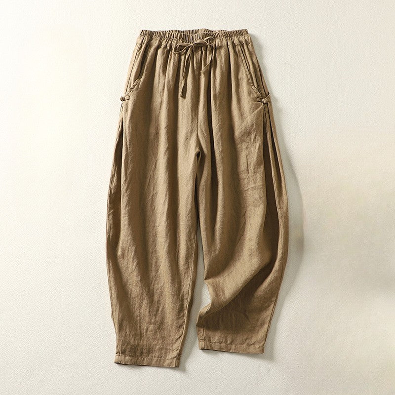 Valentina Rossi Boho Loose Fit Pants with Elastic Waist - Image 3
