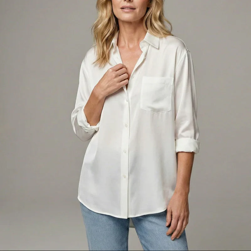 Valentina Rossi Button-Front Shirt with Chest Pocket - Image 8