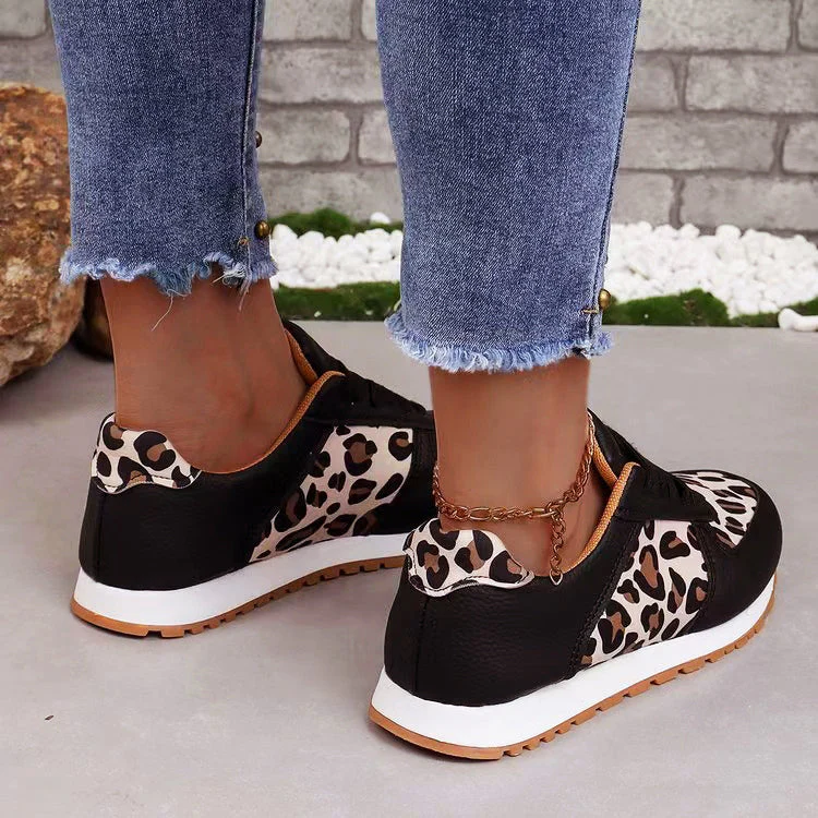 Valentina Rossi Casual Leopard Sneakers - Image 5