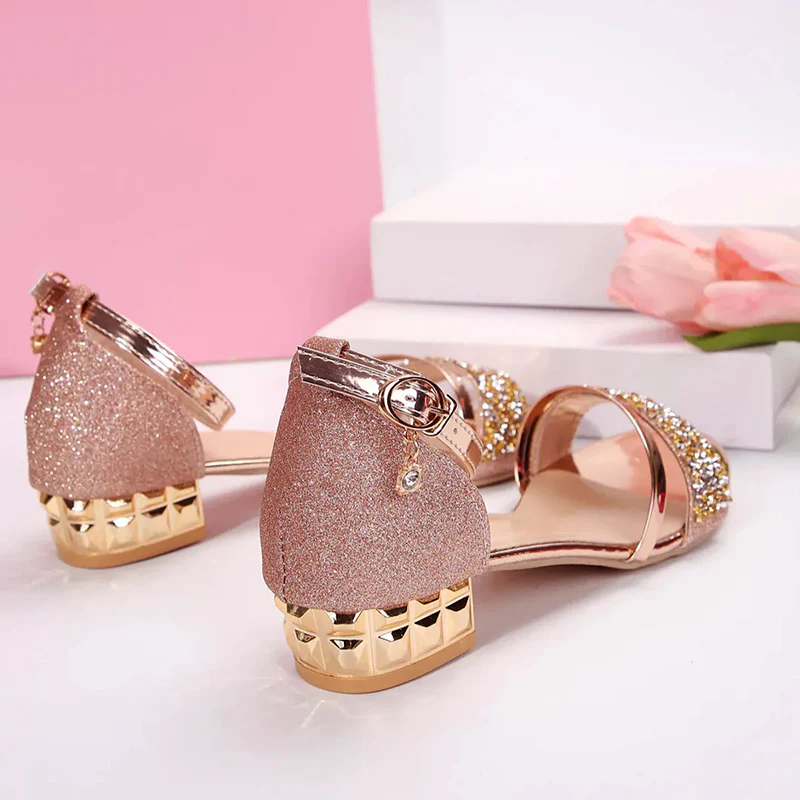 Valentina Rossi Glitter Strap Dress Sandals - Image 9