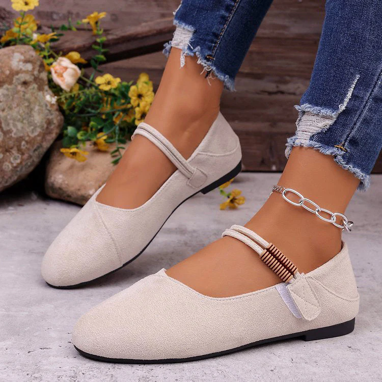 Valentina Rossi Suede Mary Jane Flats - Image 5